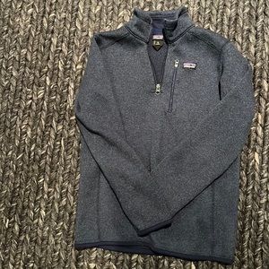 Navy boys Patagonia quarter zip